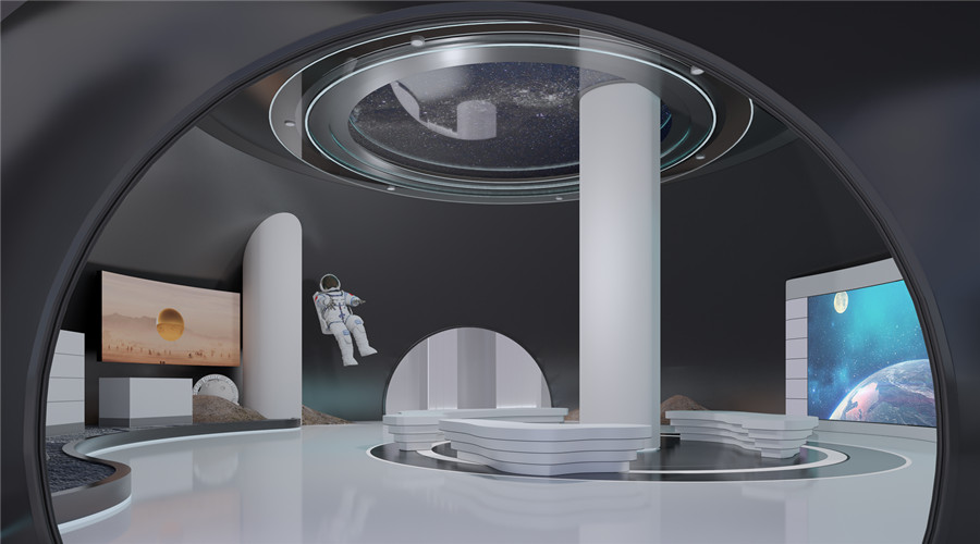 惠州未來館GRG造型定制選擇與飾紀上品合作