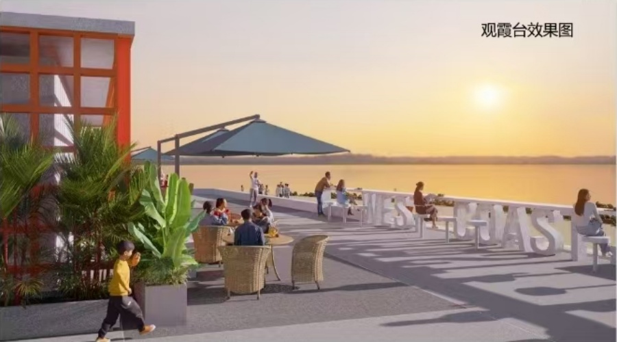 飾紀上品UHPC廠家-海南海口岸線UHPC坐凳與吧臺工程案例