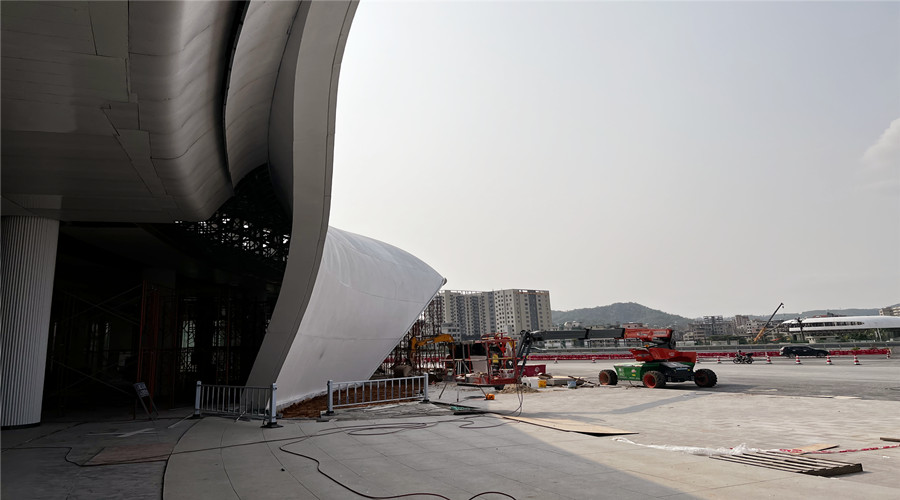 深圳沙田服務區GRC幕墻板項目 深圳沙田服務區GRC幕墻板項目