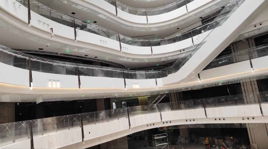 廣州金融城君超商場GRG中庭攔河 廣州金融城君超商場GRG中庭攔河