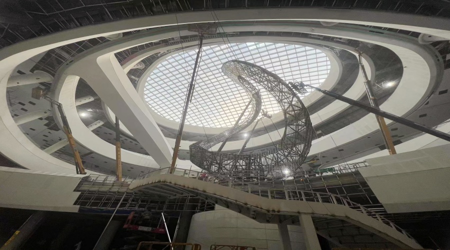 GRG構(gòu)件安裝現(xiàn)場(chǎng) GRG構(gòu)件安裝現(xiàn)場(chǎng)